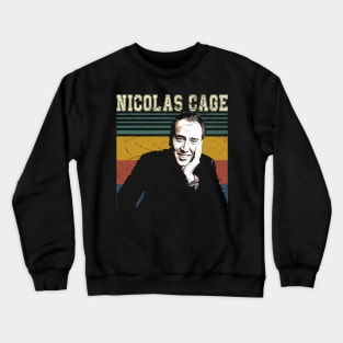 Adaptation Of Talent Nicolas Cage's Impactful Screen Presence Crewneck Sweatshirt